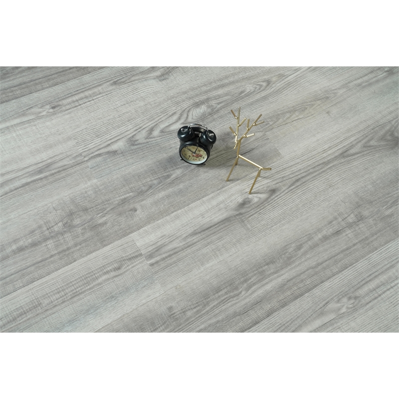 Elegant Kitchen And Bath Luxury Vinyl Flooring in Fossil Oak Grey