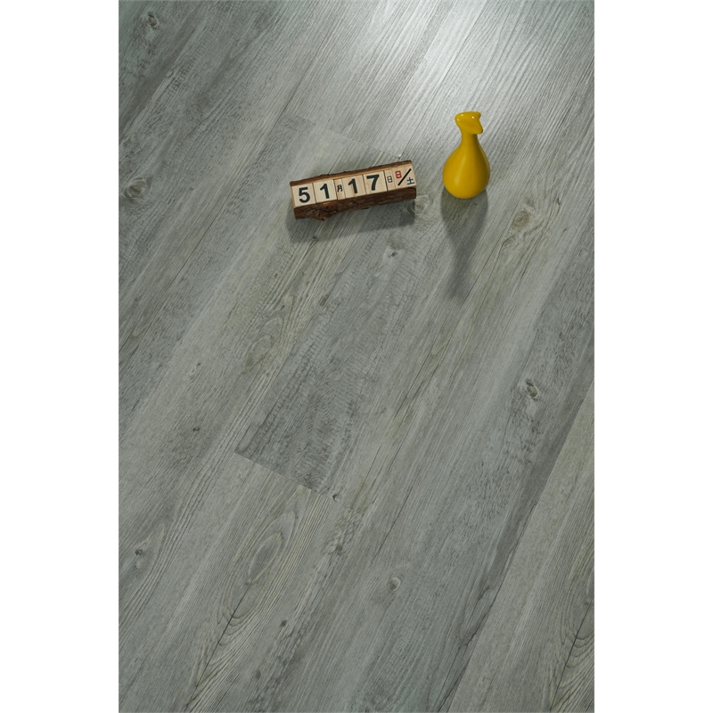 Elegant Kitchen And Bath Luxury Vinyl Flooring in Ash Grey