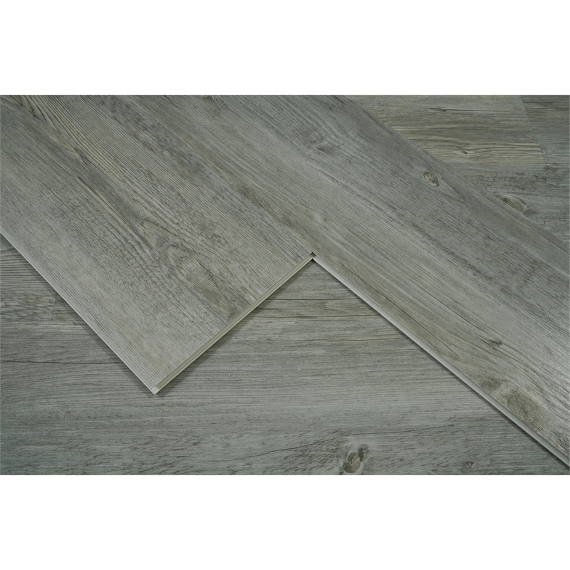 Elegant Kitchen And Bath Luxury Vinyl Flooring in Ash Grey
