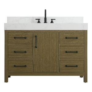 Elegant Kitchen and Bath 48&quot Single Bathroom Vanity in Chestnut Brown