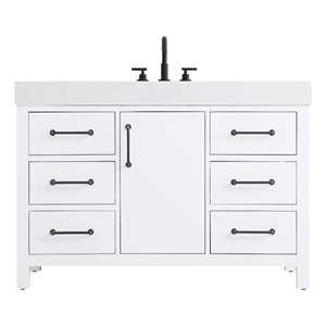 Elegant Kitchen and Bath 48&quot Single Bathroom Vanity in White