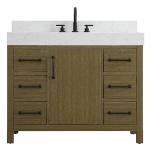 Elegant Kitchen and Bath 42&quot Single Bathroom Vanity in Chestnut Brown