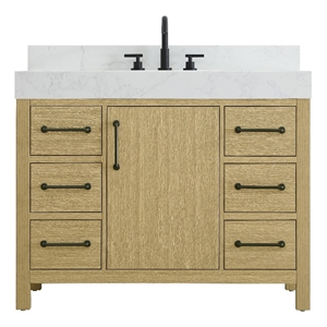 Elegant Kitchen and Bath 42&quot Single Bathroom Vanity in Honey Brown