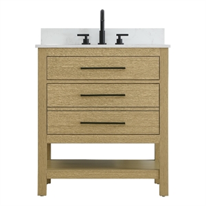 Elegant Kitchen and Bath 30&quot Single Bathroom Vanity in Honey Brown