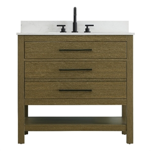Elegant Kitchen and Bath 36 &quot Single Bathroom Vanity in Chestnut Brown