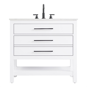 Elegant Kitchen and Bath 36&quot Single Bathroom Vanity in White