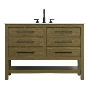 Elegant Kitchen and Bath 48&quot Single Bathroom Vanity in Chestnut Brown