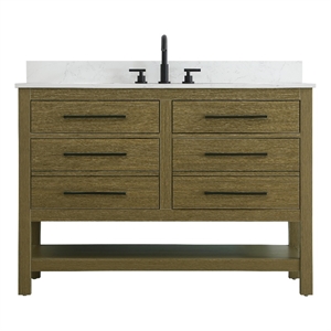 Elegant Kitchen and Bath 48&quot Single Bathroom Vanity in Chestnut Brown