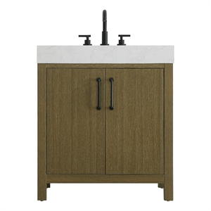Elegant Kitchen and Bath 30&quot Single Bathroom Vanity in Chestnut Brown