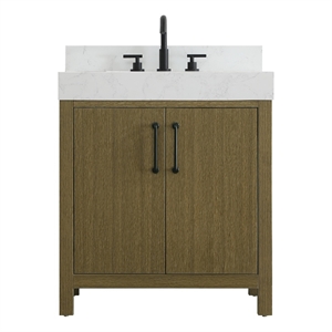 Elegant Kitchen and Bath 30&quot Single Bathroom Vanity in Chestnut Brown