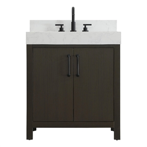 Elegant Kitchen and Bath 30&quot Single Bathroom Vanity in Mocha Brown