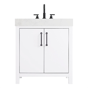 Elegant Kitchen and Bath 30&quot Single Bathroom Vanity in White