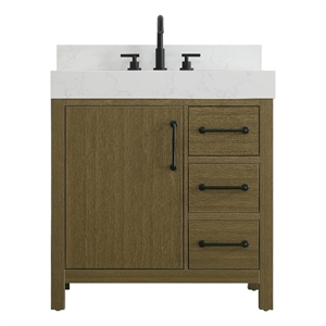 Elegant Kitchen and Bath 32&quot Single Bathroom Vanity in Chestnut Brown