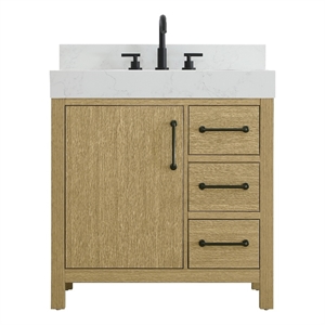 Elegant Kitchen and Bath 32&quot Single Bathroom Vanity in Honey Brown
