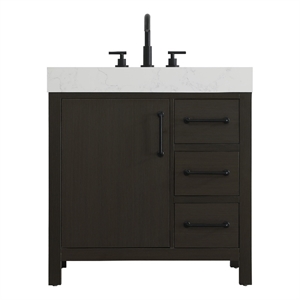 Elegant Kitchen and Bath 32&quot Single Bathroom Vanity in Mocha Brown