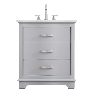 Elegant Kitchen and Bath Knox 30&quot Single Bathroom Vanity in Grey