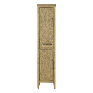 Elegant Kitchen and Bath 16&quot Bath Storage Cabinet in Honey Brown