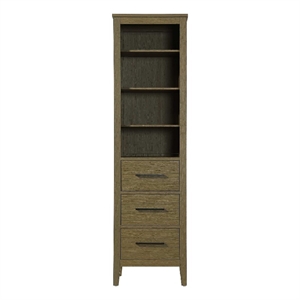 Elegant Kitchen and Bath 20&quot Open Shelving Bath Storage Cabinet - Chestnut Brown