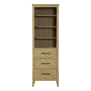 Elegant Kitchen and Bath 24&quot Open Shelving Bath Storage Cabinet in Honey Brown
