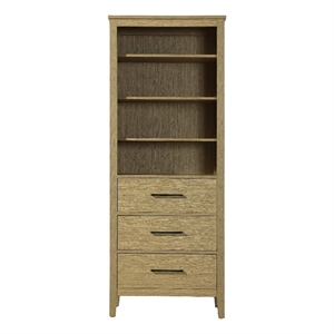 Elegant Kitchen and Bath 28&quot Open Shelving Bath Storage Cabinet in Honey Brown