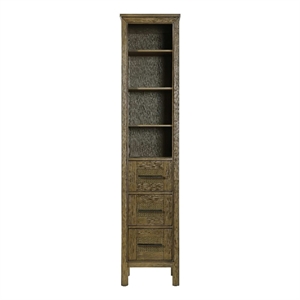 Elegant Kitchen and Bath 16&quot Open Shelving Bath Storage Cabinet in Hazel Oak