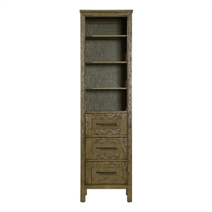 Elegant Kitchen and Bath 20&quot Open Shelving Bath Storage Cabinet in Hazel Oak