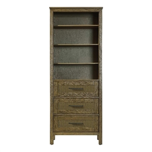 Elegant Kitchen and Bath 28&quot Open Shelving Bath Storage Cabinet in Hazel Oak