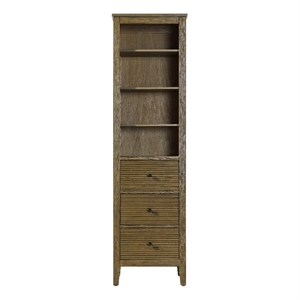 Elegant Kitchen and Bath 20&quot Open Shelving Bath Storage Cabinet in Hazel Oak