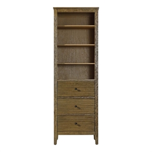 Elegant Kitchen and Bath 24&quot Open Shelving Bath Storage Cabinet in Hazel Oak