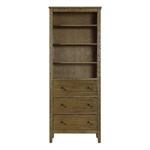 Elegant Kitchen and Bath 28&quot Open Shelving Bath Storage Cabinet in Hazel Oak