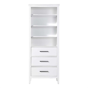 Elegant Kitchen and Bath 28&quot Open Shelving Bath Storage Cabinet in White