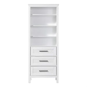 Elegant Kitchen and Bath 28&quot Open Shelving Bath Storage Cabinet in White