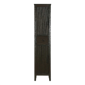 Elegant Kitchen and Bath 16&quot Bath Storage Cabinet in Chocolate Oak