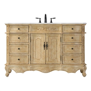 Elegant Kitchen and Bath 54&quot Single Bathroom Vanity in Antique Beige