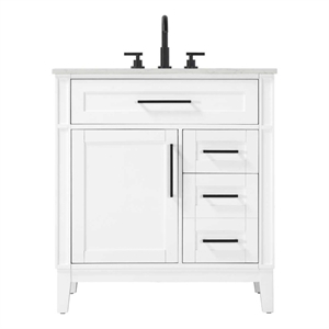 Elegant Kitchen and Bath 32&quot Single Bathroom Vanity in Honey White