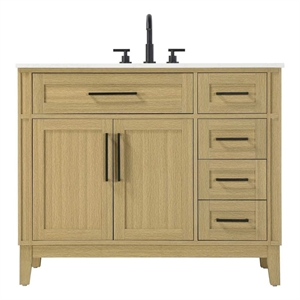 Elegant Kitchen and Bath 42&quot Single Bathroom Vanity in Honey Brown