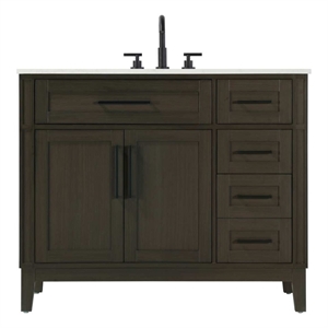 Elegant Kitchen and Bath 42&quot Single Bathroom Vanity in Mocha Brown