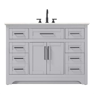 Elegant Kitchen and Bath 48&quot Single Bathroom Vanity in Grey