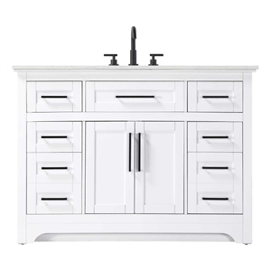 Elegant Kitchen and Bath 48&quot Single Bathroom Vanity in White
