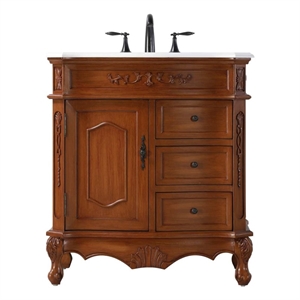 Elegant Kitchen and Bath 32&quot Single Bathroom Vanity in Teak