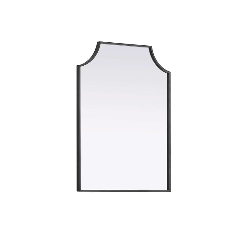 Elegant Kitchen and Bath Notched Metal Mirror 22X30