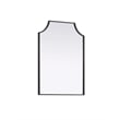 Elegant Kitchen and Bath Notched Metal Mirror 22X30