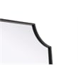 Elegant Kitchen and Bath Notched Metal Mirror 22X30