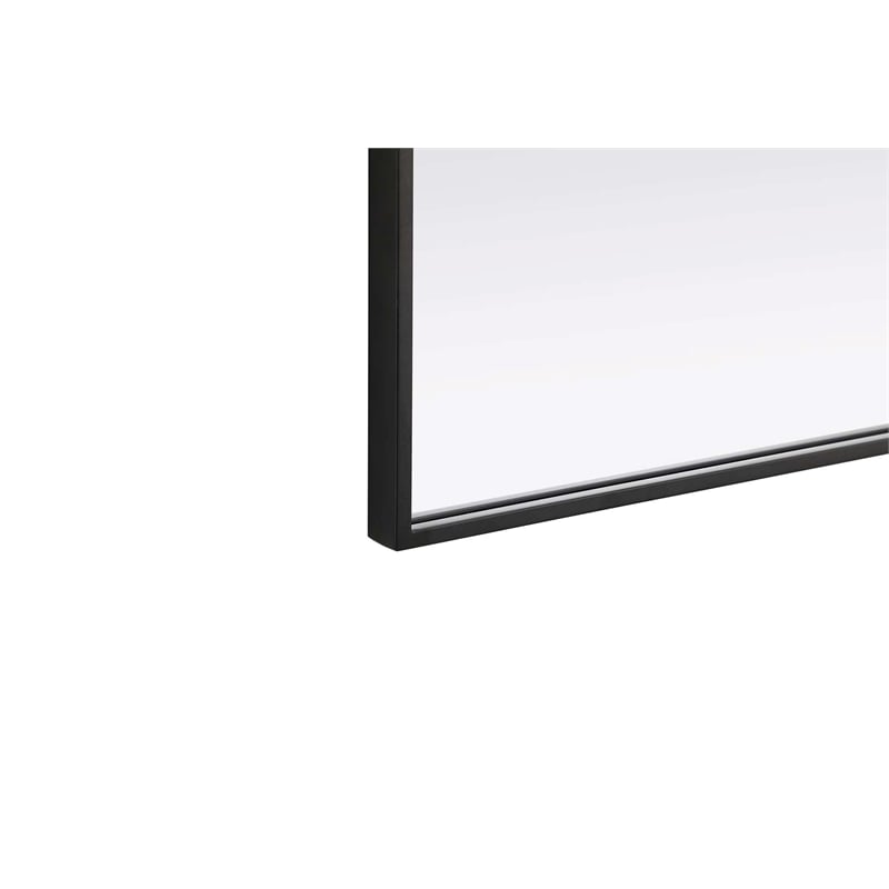 Elegant Kitchen and Bath Notched Metal Mirror 22X30