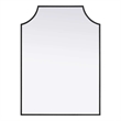 Elegant Kitchen and Bath Notched Metal Mirror 22X30