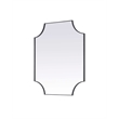 Elegant Kitchen and Bath Notched Metal Mirror 36X42