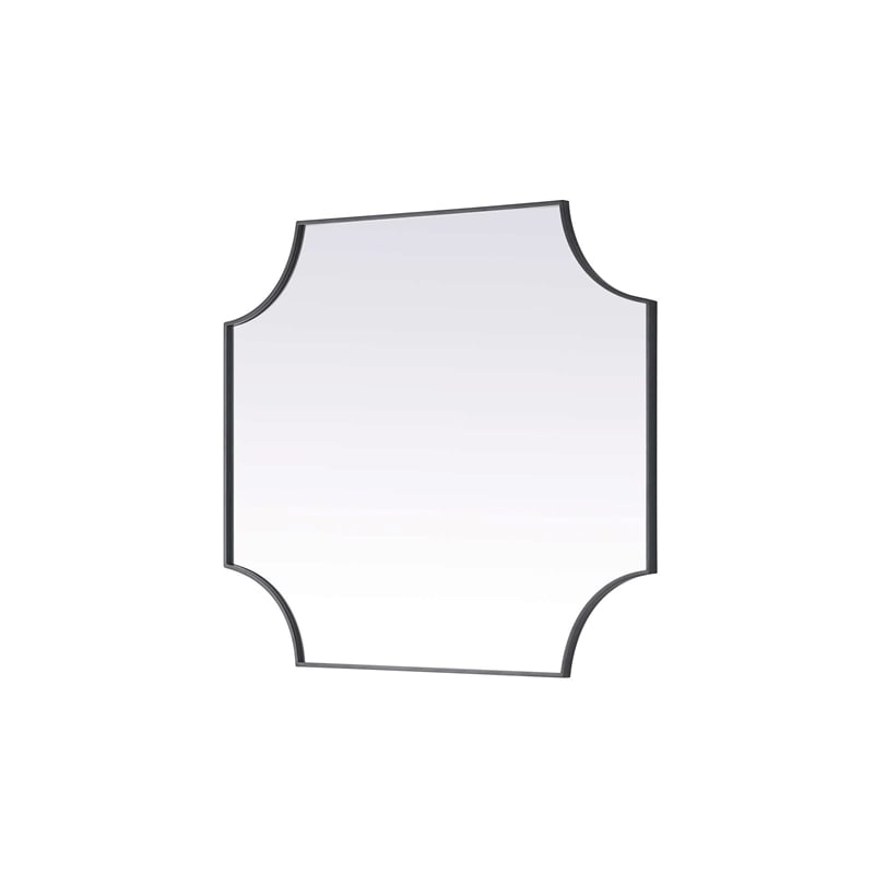 Elegant Kitchen and Bath Notched Metal Mirror 36X42