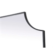 Elegant Kitchen and Bath Notched Metal Mirror 36X42