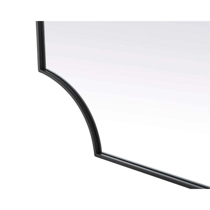 Elegant Kitchen and Bath Notched Metal Mirror 36X42