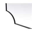 Elegant Kitchen and Bath Notched Metal Mirror 36X42